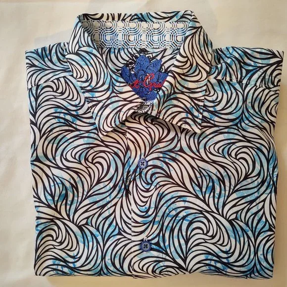 ROBERT GRAHAM GLEESON MEN'S SHORT SLEEVE CASUAL DRESS SHIRT - SIZE SMALL - Picture 1 of 7